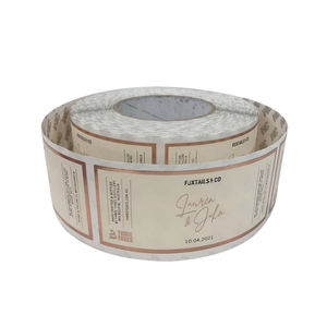 Fantasia lucida laminazione CMYK stampato adesivo etichette gelato in vinile materiale sintetico adesivo rotolo di ringraziamento targhetta - Product Image 5