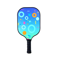 Raquette de pickleball en fibre de verre givrée de haute qualité avec noyau en nid d'abeille PP, prix d'usine, vente chaude USAPA, ensemble de raquettes de pickleball avec 4 balles