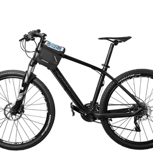 ROCKBROS — sacoche <span class=keywords><strong>pour</strong></span> Tube supérieur de vélo 030-60BK, accessoire de cadre avant <span class=keywords><strong>pour</strong></span> téléphone portable avec étui <span class=keywords><strong>pour</strong></span> écran tactile - Product Image 6