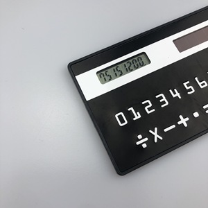 Card Style Calculator Solar Powered Ultra Thin Portable Plastic 8 Digits Novel Design For Everyday Use - Product Image 4