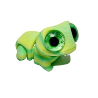Mainan Katak Lucu Bermata Besar Cetak 3D, Dekorasi Katak Shougong Mini dari Kaca, Hadiah Simulasi Mata Silang-Batas, Cetak 3D Cina