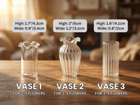 Ornement de table personnalisé en verre soufflé à la main, bouquet de fleurs de printemps en verre avec fleur de naissance du mois, cadeau pour elle avec vase