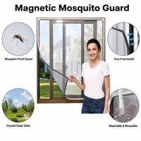 Moustiquaire magnétique invisible pour fenêtre, à faire soi-même