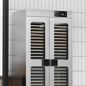 Déshydrateur alimentaire commercial grande capacité 28 plateaux, machine de séchage multifonction en acier inoxydable à 12 ventilateurs pour légumes, fruits et viande séchée - Product Image 5