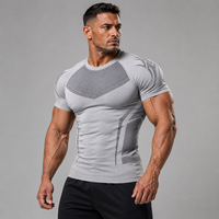 T-shirt de Performance Athlétique Original pour Homme 2026 de Haute Qualité, à Compression, Séchage Rapide, pour la Gym et l'Entraînement Physique