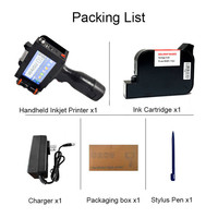 WAISU Mini-imprimante portable à jet d'encre 25.4mm 25 langues Machine d'impression de numéro d'imprimante avec logo et date d'expiration