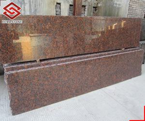 Encimeras de encimera de cocina de granito rojo <span class=keywords><strong>Carmen</strong></span> de corte personalizado, piedra exótica Natural de alto pulido para encimeras de tocador - Product Image 3