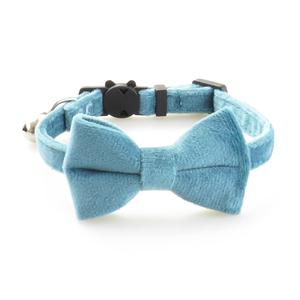 Accesorios de moda para mascotas Perro cachorro cuello corbata terciopelo Gato <span class=keywords><strong>collar</strong></span> con pajarita - Product Image 2