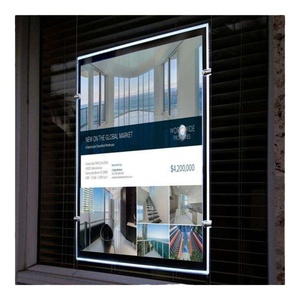 Custom-sized Acrylic Led Advertising Light <b>Boxes</b>, Waterproof Rectangular Sign Advertising Light <b>Boxes</b> for Real Estate Display - Product Image 2