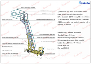 <span class=keywords><strong>Escalera</strong></span> Extensible de Aluminio para Tanques y Buques KINGBRIDGE, de 3.0 a 4.6 Metros de Altura, para Mantenimiento y Reparación - Product Image 2