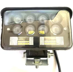 Bán buôn LED làm việc ánh sáng 6 inch vuông off-road xe ánh sáng chéo Vàng Flash Vòng ánh sáng tại chỗ