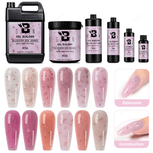 Gel Constructor de Uñas BOZLIN HEMA TPO Free, Servicio Personalizado, Gel Constructor con Flores Secas, Precio al por Mayor, Vegano, Sin Calor - Product Image 1