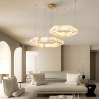 Lustre mural LED haut de gamme en albâtre naturel de luxe pour salon, design créatif et simple, style espagnol