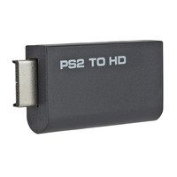 Adaptateur de convertisseur PS2 vers HDMI Convertisseur vidéo avec sortie audio 3.5mm pour moniteur HDMI HDTV avec câble d'alimentation USB Prend en charge tous les PS