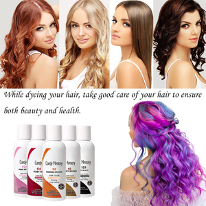 <strong>Semi</strong> <strong>Permanent</strong> <strong>Hair</strong> Color <strong>Dye</strong> Non Damaging Shining <strong>Hair</strong> Color Cream for Pastel &amp; Vibrant <strong>Hair</strong> Looks - Product Image 4