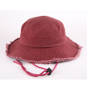 Bảo Vệ Mùa Hè Du Lịch Kỳ Nghỉ Bãi Biển Lông Cạnh Treo Sợi Dây Thừng Mặt Trời <span class=keywords><strong>Hat</strong></span> Biểu Tượng Tùy Chỉnh Rộng vành Bông Xô Mũ - Product Image 4