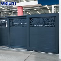Gerbang Ayun Aluminium Desain Privasi Pintu Gerbang Aluminium Sistem Tahan Air Profil Aluminium Kit Gerbang Aluminium untuk Dijual
