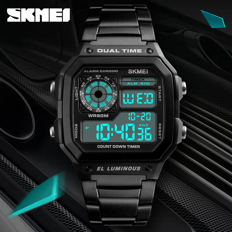 thailand hot watch skmei 1335 gold digital watch