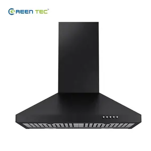 Cooker hood LED Light Push Button Island Fan Downdraft For Kitchen Exhaust Heat Extractor Smoke Suction Chimney Range Hood