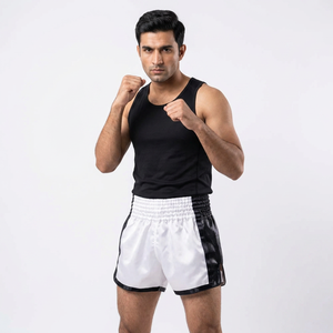Custom Embroidery Fitness Athletics BJJ Muay Thai Shorts Cross-Training Kick Boxing Fight Style Available XS 6XL Short - Product Image 1