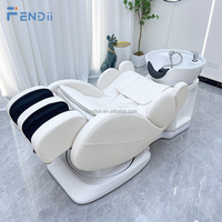 Chaise de lavage de salon de coiffure, chaise de shampooing inclinable avec massage