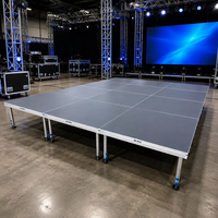 Nouvelle plateforme de scène extérieure en aluminium TFR, structure rectangulaire en alliage, plateau de performance 1Mx2M, charge de 750 kg/m², certifiée TUV pour concert
