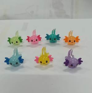 3D Mini figurine Axolotl di <span class=keywords><strong>mare</strong></span> di animali da <span class=keywords><strong>mare</strong></span> in resina in miniatura ornamenti da <span class=keywords><strong>giardino</strong></span> Micro paesaggio terrario decorazione - Product Image 4