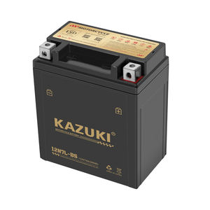 Kazuki <span class=keywords><strong>12V</strong></span> <span class=keywords><strong>7Ah</strong></span> SMF MF agm <span class=keywords><strong>แบตเตอรี่</strong></span>ตะกั่วกรดสำหรับมอเตอร์ไซค์12N7L-BS 2.18กก. - Product Image 1