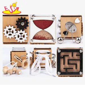 Hochwertiges pädagogisches Puzzlespiel zeug neuestes Brain Teaser-Holz spielzeug für Kinder W12D303