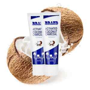 Muestras Gratis, Pasta de Dientes Natural sin Flúor, de Marca Propia, Cero Desperdicio, Blanqueadora, con Aceite de Coco en Gel - Product Image 6