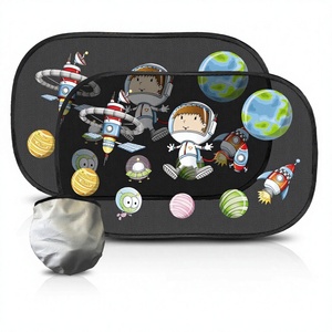 Film adhésif transparent en maille épaisse, motif dessin animé, pare-soleil latéral pour voiture, best-seller <span class=keywords><strong>Amazon</strong></span> - Product Image 1