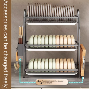 Vente chaude Ménage Vaisselle <span class=keywords><strong>Rack</strong></span> Cuisine 2/3 Couche Étagères Plat et Vaisselle <span class=keywords><strong>Rack</strong></span> De Stockage Égouttoir - Product Image 6