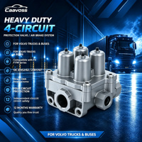 Pièces de frein à air pour camion en alliage d'aluminium Caavoss de haute qualité, soupape de protection à 4 circuits pour les séries FH/FM 20452152 21811707