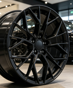 Jantes en alliage d'aluminium coulé multi-rayons RUNLUN 18/19/20Wide8.0/8.5/9.0/9.5CPD5X114.3/100/108/112/120, gris satiné/noir brillant, neuves - Product Image 2