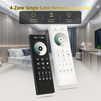 Télécommande RF 8 zones 30m 150m pour le contrôle des spots LED monochromes/CCT/RGB/RGBW/RGBCCT
