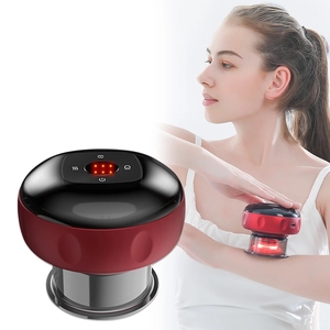 Masseur électrique à 12 vitesses avec ventouses, affichage LCD, fonction Guasha, chauffage rapide, brûleur de graisse, amincissant - Product Image 1