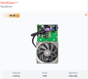 Lottery Miner Btc Solo Mining Gamma 601 1.2Th 18W SHA-256 Algorithm Lottery Miner Bitaxe Gamma 601 Bitcoin Miner Nerd Qaxe++ - Product Image 3