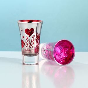 Vaso de chupito de 65 ml, el más vendido, clásico, personalizado por la fábrica de vinos, de colores creativos, con acabado electrochapado, para fiestas. - Product Image 1