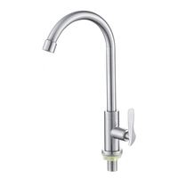 Robinet de cuisine moderne à poignée unique chromé à prix abordable avec bec extractible
