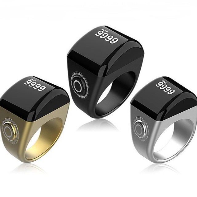 Zikr Ring Islamic Gift Electronic Zikir Counter Alarm Clock SmartRing App Control Smart Tasbih Azan