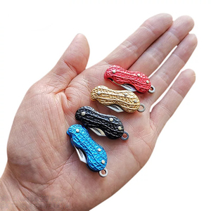 มีดพับสแตนเลสขนาดเล็ก อลูมิเนียมอัลลอยด์ พกพาสะดวก EDC อุปกรณ์อเนกประสงค์ ราคาโรงงาน รับผลิตตามแบบ OEM - Product Image 1