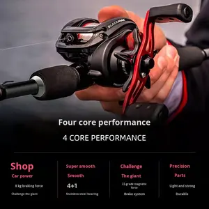 <span class=keywords><strong>Leurre</strong></span> de coulée d'appâts de vente chaude ligne Anti-explosion bobine de goutte d'eau B3 Ultra-léger 8kg coulée géante noire coulée facile - Product Image 4