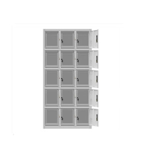 Lockable and Safe Storage Steel <b>Locker</b> 15 Compartment Workman <b>Lockers</b> - Product Image 2