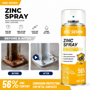Peinture aérosol galvanisée à froid en gros, 450 ml, anti-rouille, revêtement d'entretien général pour surfaces métalliques, <span class=keywords><strong>bois</strong></span> et plastique - Product Image 4