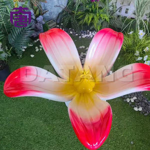 Lampes LED en forme de fleur en résine et fibre de verre, charmantes, pour décorations de mariage, paysages de fêtes et jardins. - Product Image 3