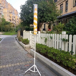 Wholesale Easy Installing Manual Beach Umbrella Striped Outdoor Can Custom Size Logo Tripod Quadripod Water Resistant Iron <b>Frame</b> - Product Image 6