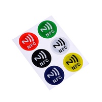 ISO14443A Mini RFID NFC Tag/Aufkleber/Etikett Papier Wasserdichte Mitgliedskarte Hotel-Telefon Programmierbar 13,56MHz Frequenz 1K Chip