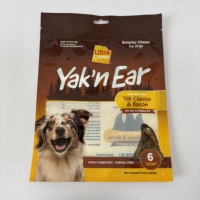 Emballage personnalisé pour aliments pour animaux de compagnie, sacs en mylar, fond plat, sachet pour nourriture pour chiens, chats et animaux de compagnie avec valve et fermeture éclair