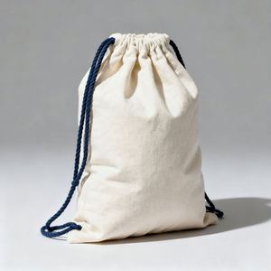 Wholesale Promotional Organic Cotton <b>Bag</b> Custom Printed <b>Small</b> Gift Canvas Pouch with <b>Drawstring</b> <b>Bag</b> - Product Image 1