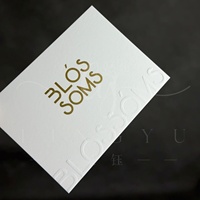 Tarjeta de Visita Personalizada de Lujo con Relieve, Impresión de Tarjetas de Felicitación con Estampado en Lámina Dorada sobre Cartulina